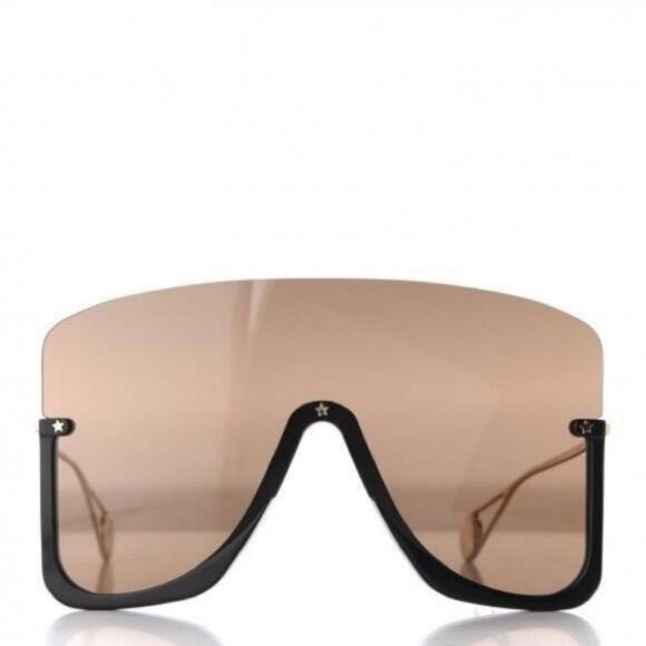 💯- New Authentic GUCCI Oversized Aviator Sunglasses GG0540S Black - Picture 3 of 9